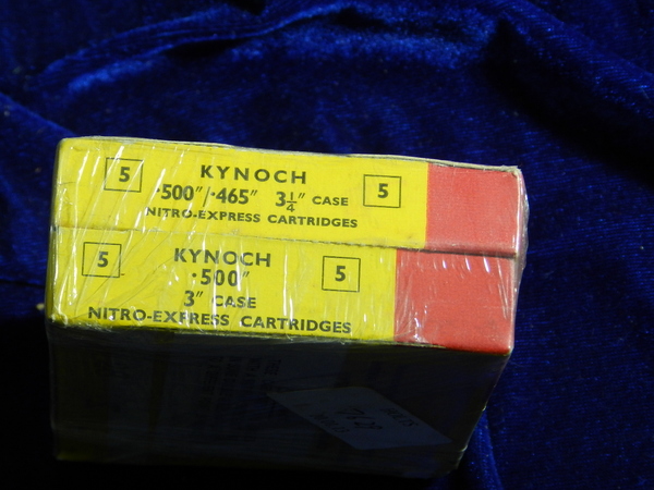 Kynoch 10 Schuss .500/.465 NE soft nose bullets