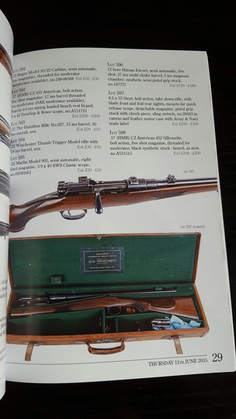 Southams Waffen Auktionskatalog