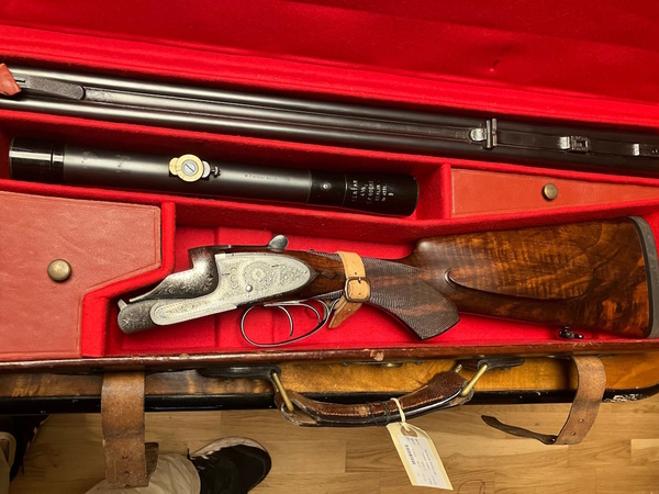 H�chstfeine Seitenschloss Doppelb�chse von Foerster mit Muschelverschluss