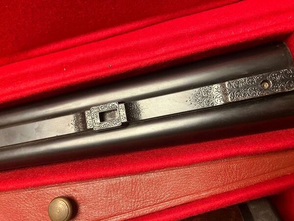 H�chstfeine Seitenschloss Doppelb�chse von Foerster mit Muschelverschluss