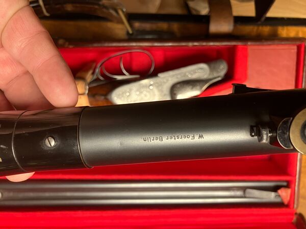 H�chstfeine Seitenschloss Doppelb�chse von Foerster mit Muschelverschluss